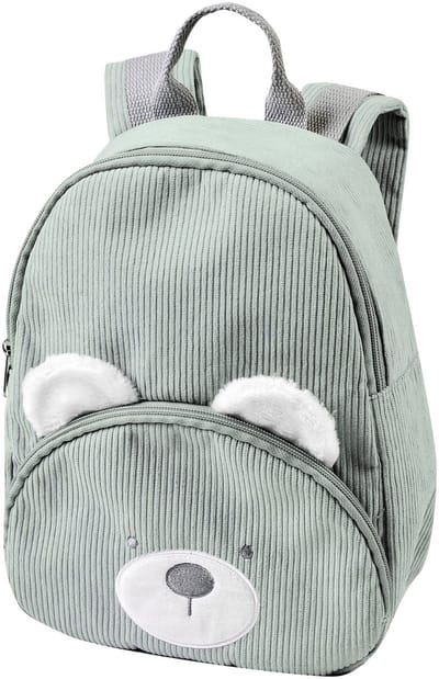 Nattou Lapidou Rugzak - 28 cm - Boekentas kleuter - Zachte Beer Rugtas - Lindegroen