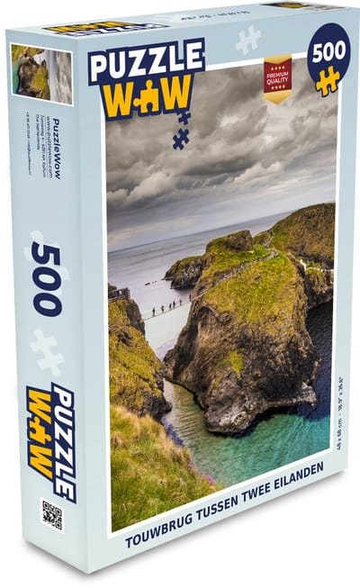 Puzzel Touwbrug tussen twee eilanden - Legpuzzel - Puzzel 500 stukjes
