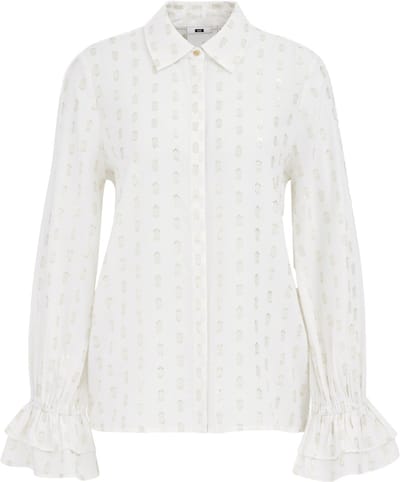 WE Fashion Dames blouse met glittergaren