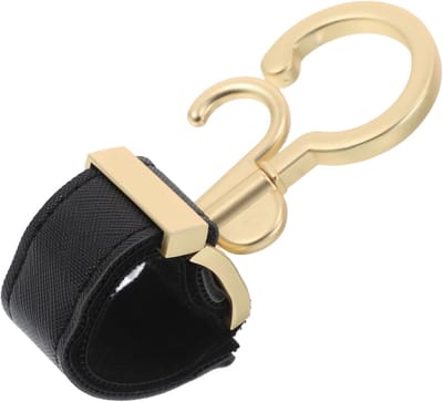Kinderwagen Organizer - Tashanger Ophangclips - Spullen Ophangen - 360 Graden Draaibaar - 10 x 5.5 cm - Goud