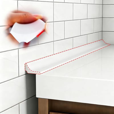 Waterdichte Drempelstrip voor Douche en Vloer - Zelfklevend Siliconen Afdichtingsrubber
