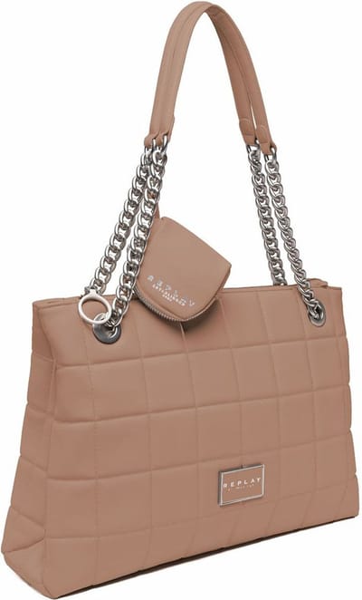 REPLAY Schoudertas Shoulder Bag Dirty Pale Beige Lichtbruin