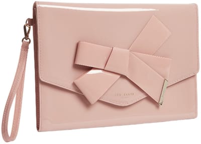Ted Baker koppeling avondtas Nikkey Knot Bow Envelope Pouch Pl - Pink roze