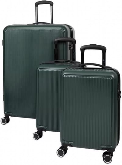 Tokyo 3-delige Kofferset – Luxe Groene Reisbagage Set (51 x 34 x 20 cm / 57 x 29 x 79 cm)