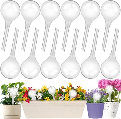Watergevers Planten - Automatische Irrigatie - Planten Verzorgen - Zelf Water Geven - 12 Stuks - Transparant
