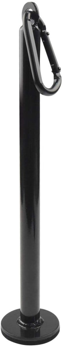Dailygoods- Halterschijflaadpen 32 cm - Krachttraining - Gewichtsladende pin - Hefhouderstandaard - Karabijnhaak - Slim ontwerp met kussen - Gewichthefstandaard