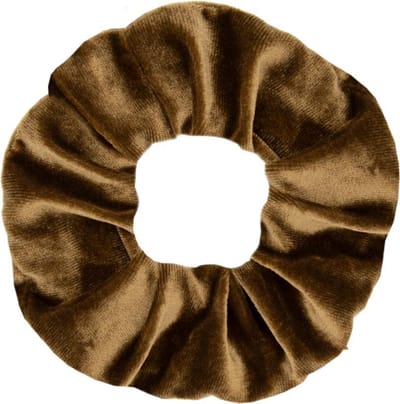 Jumalu Scrunchie Velvet Bruin – Haarelastiek – Haarwokkel – Zacht Fluweel – Ø 10 cm – 1 Stuk