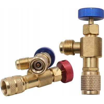 Rosfix Vulventiel Serviceventiel R32 Onder R410 Zij Blauw - 11mm Onder, 12mm Zij