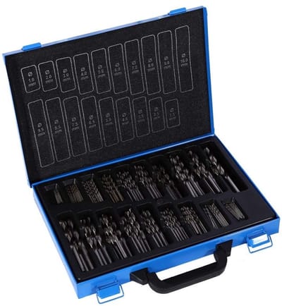 Dailygoods - 170 Delige Metaalborenset - Spiraalboren - Geschikt voor Hout en Metaal - 1-10mm - Assortiment voor Aluminium en Metaalbewerking