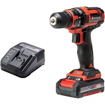 Einhell Accu Boor-/Schroefmachine TC-CD 18/35 Li Kit - Power X-Change - 18 V/Li-ion - 35 Nm - 0-550 t/min - 10 mm snelspanboorkop - Elektronische snelheidsregeling - Incl. 1x 1.5 Ah accu en lader