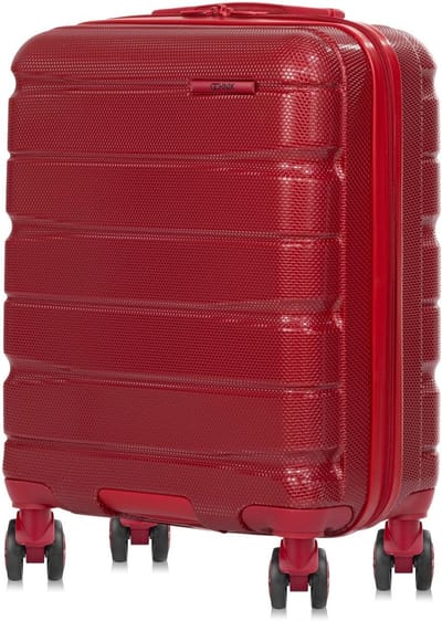 Harde Koffer - Reisbagage - Veilig Reizen - Duurzaam PC Materiaal - 55 x 40 x 23 cm - Rood