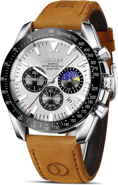 Herenhorloge Analoog Quartz Waterdicht met Datum - Stijlvol en Casual