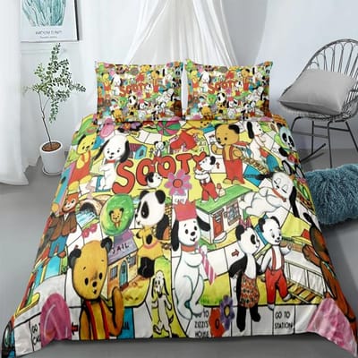 Budgie de Kleine Helikopter Dekbedovertrek Set Zonder Laken King Queen Dubbel Volledig Twin Enkel Maat Beddengoed Set 150x200cm