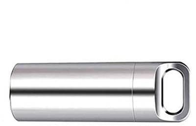 Dailygoods- Pillendoos Waterdicht - Draagbaar - Messing - Sleutelhanger - O-ring - Formaat 3,9 x 1,15 cm - Medicijncontainer