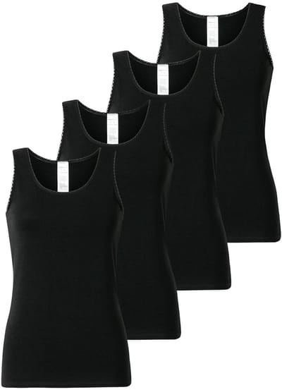 Schiesser Dames onderhemd 4 pack 95/5 Modern Cotton