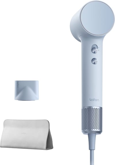 Laifen Mini High Speed Fohn - Blauw - Compacte haardroger met ionische technologie - Met kindermodus - 3 warmtestanden - Reisformaat - Reisfohn