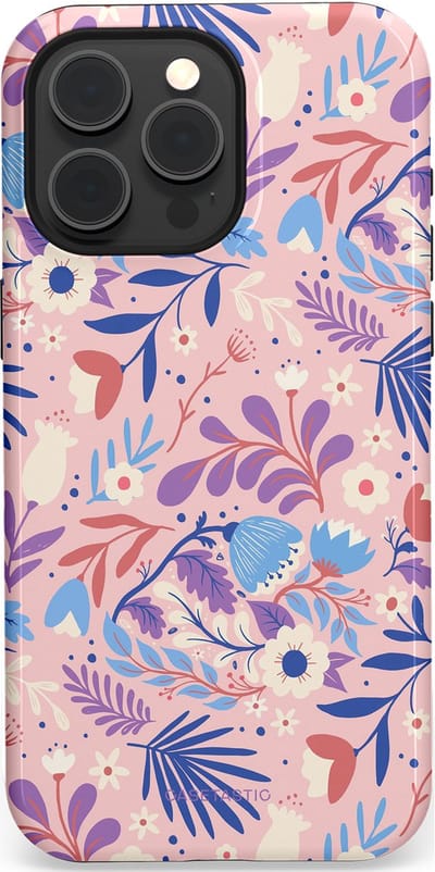 Casetastic Hoesje Geschikt voor Apple iPhone 15 Pro Max Magsafe - Stijlvolle Beschermende Duo-layer Case - Bloeispel