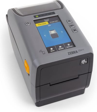 Zebra ZD611, 12 dots/mm (300 dpi), disp. (kleur), EPLII, ZPLII, USB, BT (BLE), Ethernet