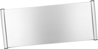 Naambord Aluminium - Naambordje Deur - Kantoor Organisatie - Verwisselbaar Etiket - 30x15cm - Zilver
