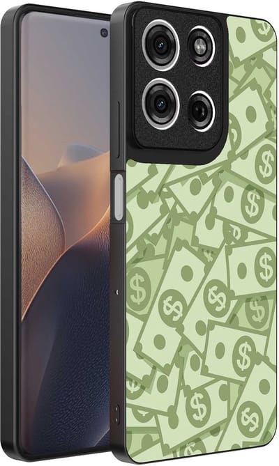 Geschikt voor Motorola Edge 60 Pro Telefoonhoesje met Geld Opdruk - TPU Backcover Case With Money Design - Smartphonica geschikt voor Motorola Edge 60 Pro