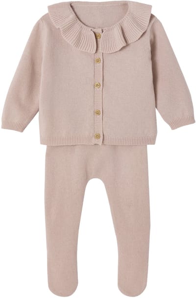 Envie de fraise Babypakje van wol en kasjmier