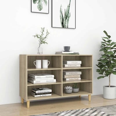 vidaXL - Dressoir - 103,5x35x70 - cm - bewerkt - hout - sonoma - eikenkleurig