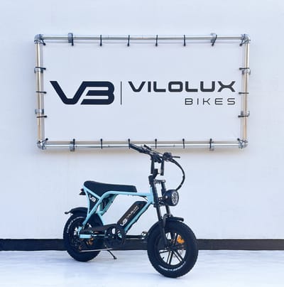 Vilolux Fatbike electrisch - Fatbike C80 Mini - LICHT BLAUW- Legaal - Rijklaar geleverd - 16 inch - Niet opvoerbare fatbikes - 2 Jaar garantie - Hydraulische remmen - Alarm