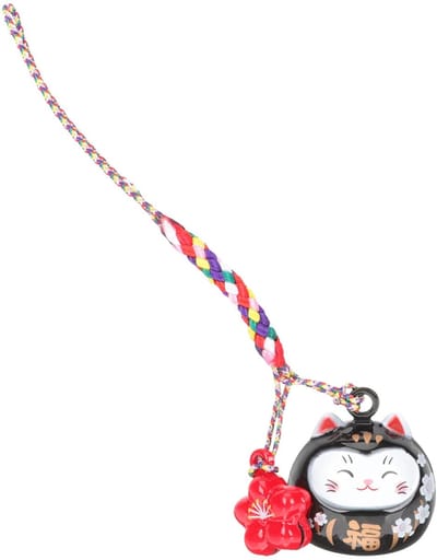 Dailygoods- Telefoonhanger Maneki Neko - Sleutelhanger - Fengshui Geluksrijkdom - Decoratie voor Tas/Sleutels - Hoogwaardig Materiaal - Veilig in Gebruik