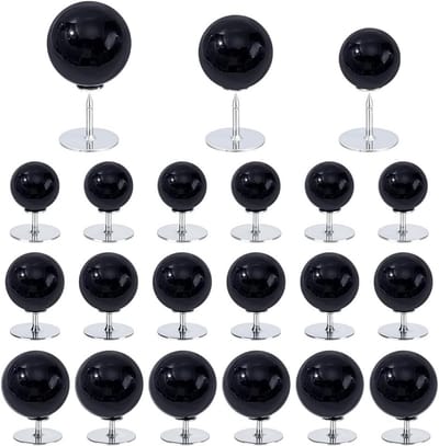 48 Stuks Parelsluitingen in 3 Maten - Herbruikbare Naadloze Knopen voor Kleding, DIY Projecten en Accessoires, Zwart (10/12,5/14 mm)