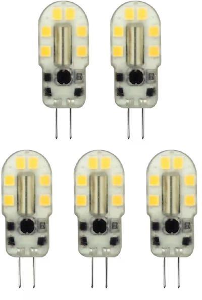 Avide G4 LED Insteeklamp 2W 12V - 4000K - 200lm - LED Lampjes Insteek - Wit licht - Vervangt 21W lamp - 5 stuks