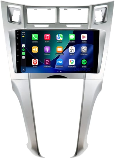 CarPlay autoradio geschikt voor Toyota Yaris | 2005 t/m 2012 | Android 13 | Draadloos Apple CarPlay & Android Auto | 2GB + 32GB | Denago DNG-A405 | 2025 model | 2005 2006 2007 2008 2009 2010 2011 2012 | Bluetooth & Wifi
