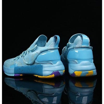 Hoge Kwaliteit Basketbalschoenen Heren Sneakers Licht Anti-Slip Schokabsorptie Basketbalschoenen Dames Meerkleurig Sportschoenen Trainer 39 blue