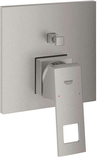 Grohe Eurocube - Afdekset voor inbouwkraan voor 2 functies, supersteel 24062DC0