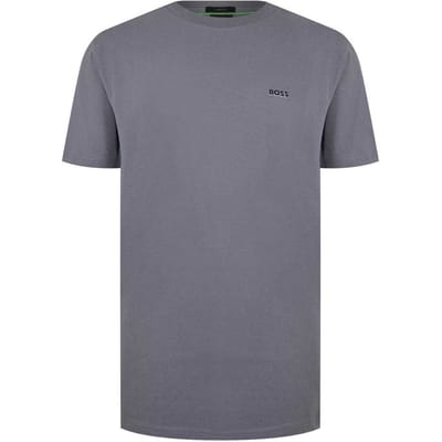 Boss Heren Logo Regular T-Shirt (Medium Grijs)