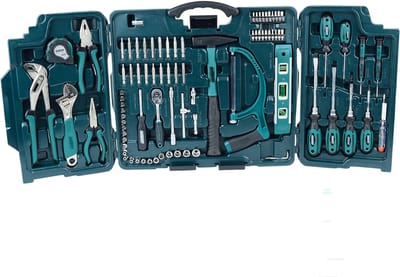 REN® Gereedschapskoffer Gevuld - Gereedschapskoffer Gevuld - Gereedschapkoffer Gevuld 89-Delig - Blauw - 45cm x 39cm x 10cm