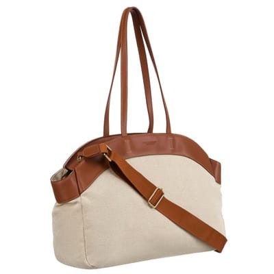 Peterson - Grote Damestas - Natuurlijke Lederen - Polyester Vezel - Beige-Bruin
