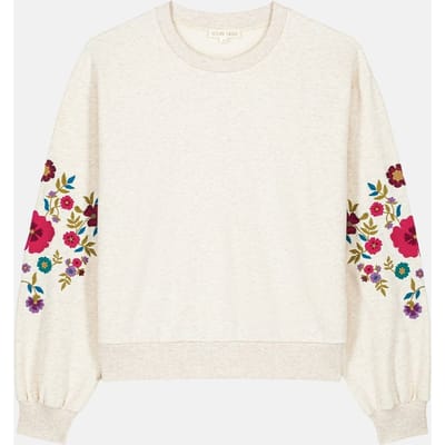 Louise Misha Sweatshirt Judith Heather Cream Maat: XL | Longsleeves Outlet | Dames | Beige