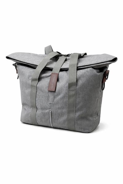 Basil City - Fietshandtas - 8-11 Liter - Voorop/Achterop - Grijs - Waterafstotend - Reflectiedetails