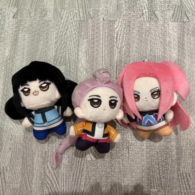 2026 Nieuwste Stijl K-POP Demonenjagers Schattige Pluche Poppen Tas Hangers Perfect Kleine Vakantiecadeaus voor Meisjes Langdurig W143733WW- gray