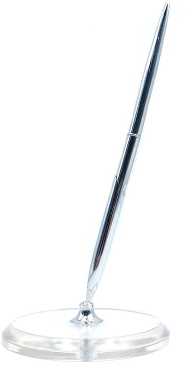 Dailygoods- Penhouder Ronde Vorm - Acryl Pennenhouder - Transparante Penhouder - Kantoorartikelen - Cadeau voor Bruiloft - Diameter 9 cm - Pennenstandaard