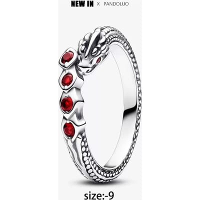 Drakenbedel Nieuw in Game of Thrones Ring Oorbellen Ketting Bedel Kralen Past Armband Zilver Vrouwen Hanger Sieraden gray