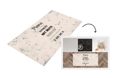 Keukenloper - Loper keuken - Spreuken - Mama je hebt ons al - Mama - Quotes - 120x60 cm - Keukenloper vinyl