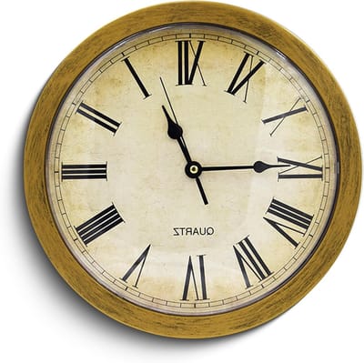 Verborgen Klok met Geheime Compartment, 10 Inch Muurklok voor Waardevolle Spullen, Vintage Klok met Groot Opslagruimte en Veiligheid