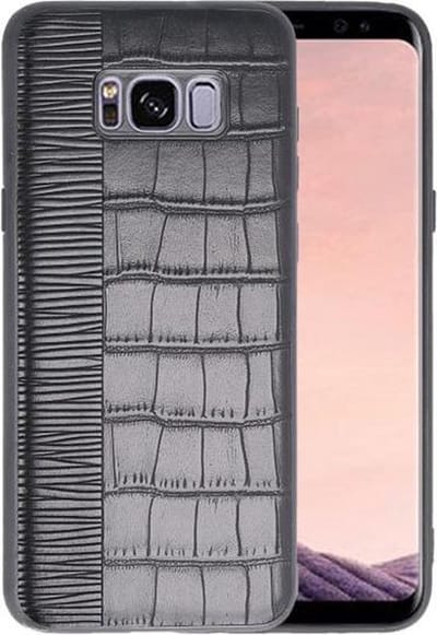 Croco Zwart hard case hoesje voor Samsung Galaxy S8 Plus