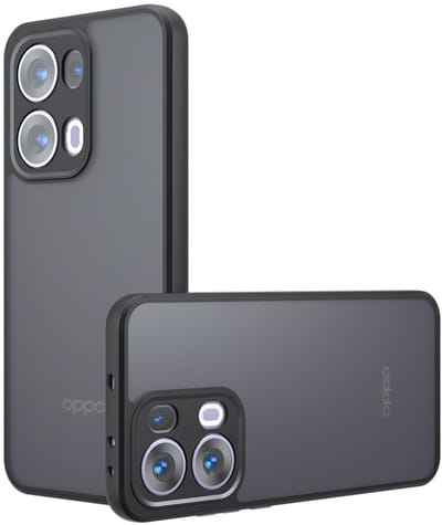 Coverup Hoesje - Geschikt voor OPPO Reno13 5G Hoesje - Coverup Mat Transparante Back Cover met Camera Cover - Zwart