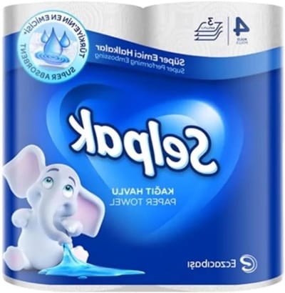Keukenrol - Papieren doek - Huishoudelijke taken - Hoog absorptievermogen - 4 rollen - Wit