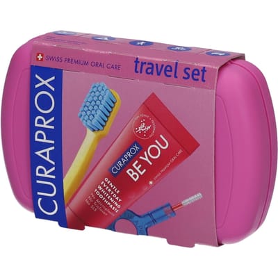 Curaprox Reisset Roze 1 Combinatieverpakking