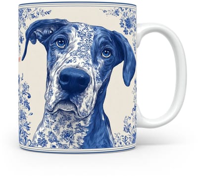 Mok Great Dane Beker voor koffie of tas voor thee, cadeau voor dierenliefhebbers, moeder, vader, collega, vriend, vriendin, kantoor, opa, oma, hond, kerst, sinterklaas, verjaardag
