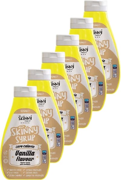 Skinny Food Co | Zero Calorie Syrup | Vanilla | 6 stuks | 6 x 425 ml