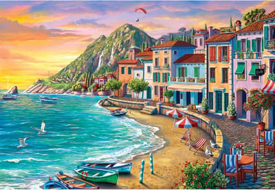 2000 stukjes puzzel: Zomerstrand panorama
